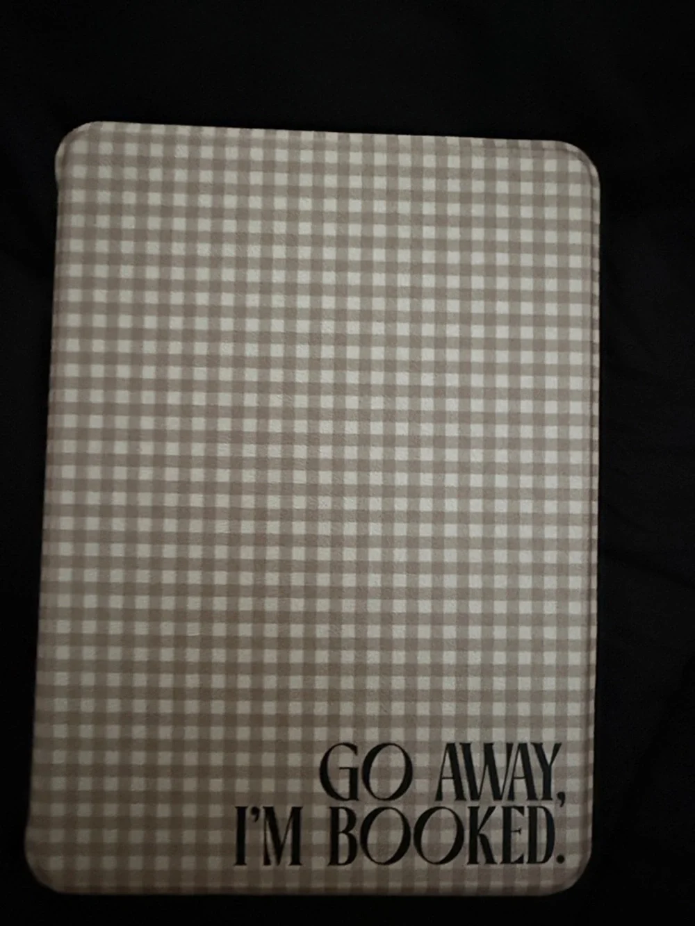 Plot Twist Ruby Grayce Kindle Case - Beige Gingham